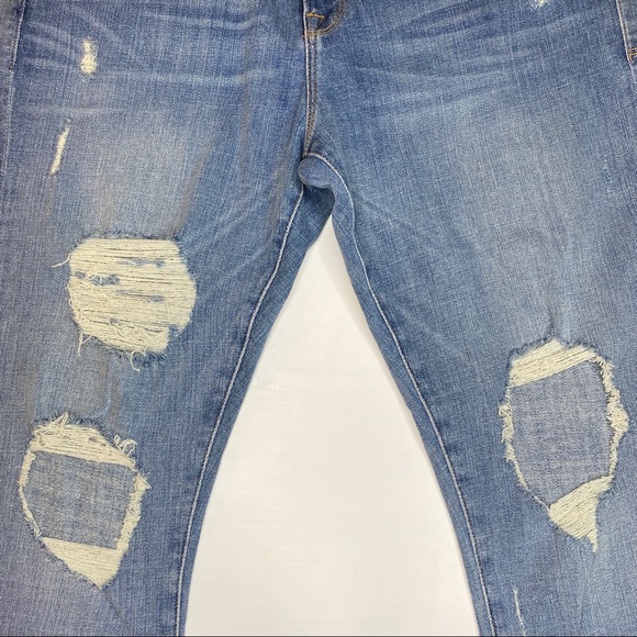FRAME Le’Garcon Distressed Raw Hem Boyfriend Jean - Picture 4 of 5